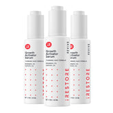 iRestore Scalp Serum bottle top view highlights sleek packaging and hydration-ready formula.