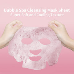 IREV bubble foam rises on the face during mask use for a refreshing sensation.