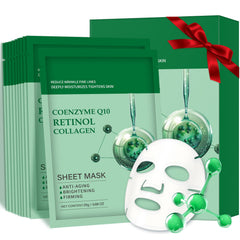 IREV collagen face mask open pack showing hydrating formula for deep moisture.