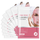 IREV Pink Rose O2 Bubble Mask pack ready for refreshing skincare routine.