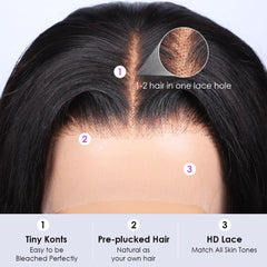 Iris Queen Brazilian virgin HD hair lace front wig with soft texture and easy styling.