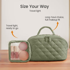 IrisCargo Toiletry Bag padded compartments cushion bottles in transit