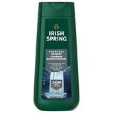 Irish Spring Charcoal Refresh bottle front showing bold branding and clean, refreshing look.