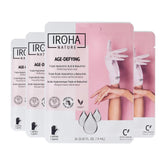 IROHA NATURE anti-aging hand mask gloves pack with four pairs for at-home pampering