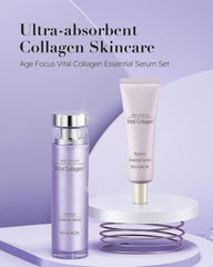 Close-up of Isa Knox Vital Collagen serum dropper dispensing product.