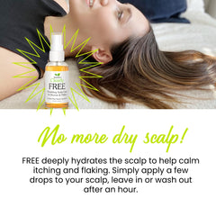 Isabella's Clearly FREE ingredients blend features tea tree and manuka for scalp care