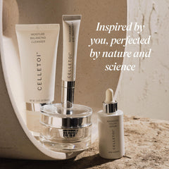 Isagenix Celletoi ceramides and Ceraposome supporting the skin barrier.