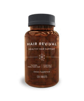 Isagenix Hair Revival bottle front showing tablets for daily scalp nourishment.