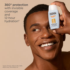 Swatch showing no white cast on skin with Fusion Water MAGIC