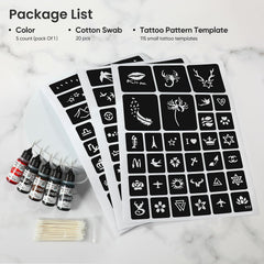 ISEHERI stencil kit with 115 pieces for quick tattoo designs.