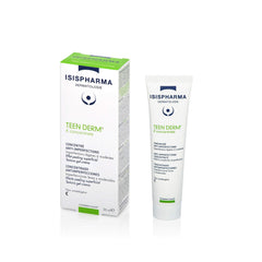 IsisPharma Teen Derm K Concentrate texture close-up reveals a light, non-greasy finish