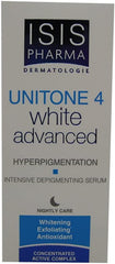 IsisPharma Unitone 4 White Advanced packaging with clean labeling for skincare.