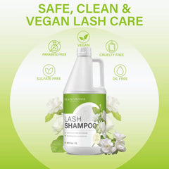 ISLA & FONTANE Lash Shampoo for salon use, bulk refills friendly.