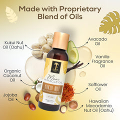 Island Essence massage oil bottle ideal for relaxing at-home massages
