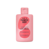 Isle of Paradise Confidently Clear Body Polish bottle pour for smooth, hydrated skin.