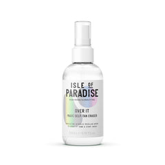 Isle of Paradise Over It self-tan eraser bottle, showing removal action.