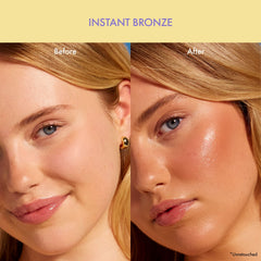 Isle of Paradise Sunny Serum arm swatch showing natural bronze shade for daily radiance.
