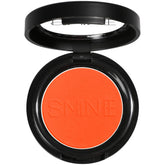 IS'MINE orange matte eyeshadow palette open, showing bold pigment for vibrant looks.