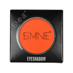 IS'MINE orange matte eyeshadow close-up highlights smooth powder texture.