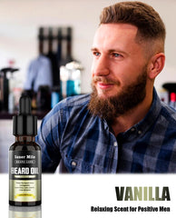 ISNER MILE cologne beard oil bottle delivers luxurious, long lasting fragrance