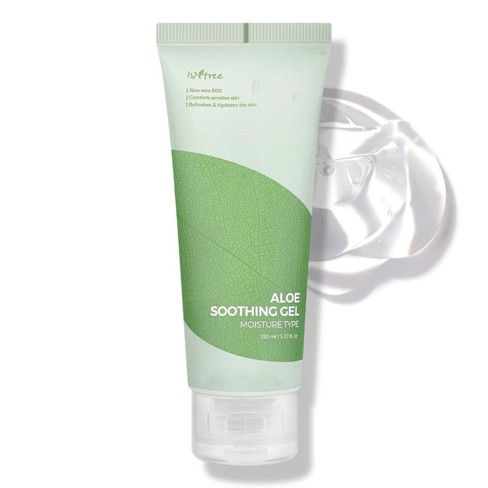 IsNtree Aloe Soothing Gel bottle offers quick hydration for sensitive skin
