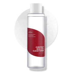 IsNTREE Chestnut BHA toner bottle close-up highlighting gentle exfoliation for smoother pores