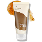 IsNtree Green Tea Fresh Cleanser bottle showing a refreshing gel texture for oil balance