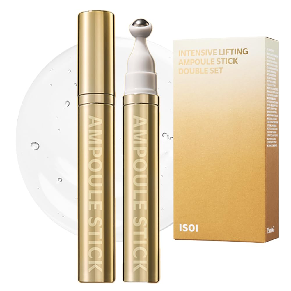 ISOI Intensive Lifting Gua Sha Ampoule Stick close-up with smooth rolling action for absorption