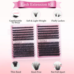 ISOOLU Fairy Lash Clusters lashes collection showing flexible C curl wispy styles