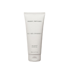 Issey Miyake Le Sel d’Issey shower gel bottle close-up with refreshing marine notes