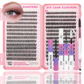 ISTGIFT Lash Clusters Kit 560 pcs with D curl and fluffy wispy lashes for natural looks