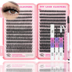 ISTGIFT Lash Clusters Kit 9-16mm D curl for natural, fluffy lashes.