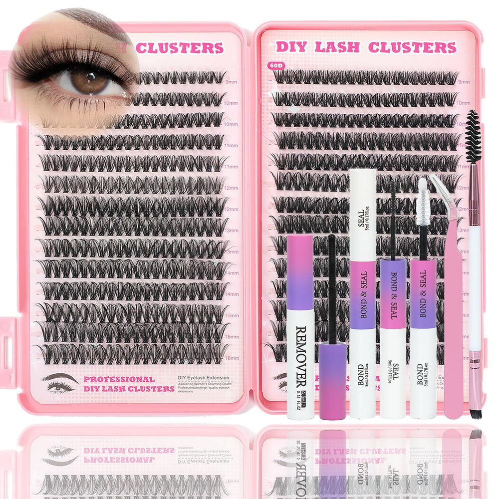 ISTGIFT Lash Clusters Kit full set for DIY lash styling and color match.