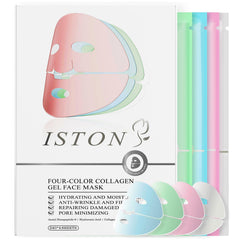 ISTON 4-in-1 Bio-Collagen mask packaging highlights multi-action care.