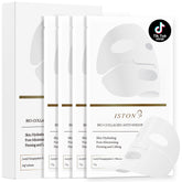ISTON 4 Pack Collagen Face Mask box set for hydration and firming.