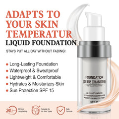 ISUNRISE foundation texture close-up shows creamy, non-drying finish
