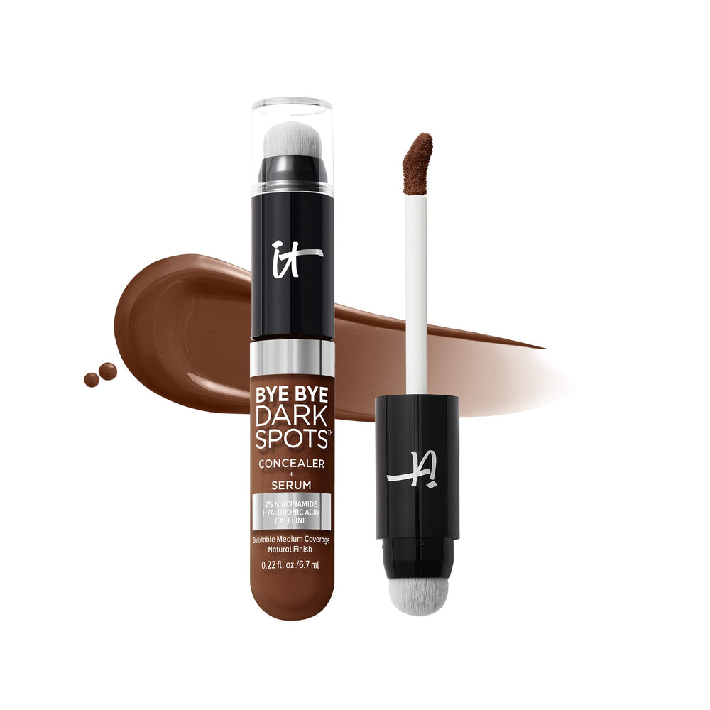 IT Cosmetics Bye Bye Dark Spots Concealer bottle for on-the-go coverage and brightening.