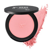 IT Cosmetics Bye Bye Pores Blush Sweet Cheeks close-up showing diffuse pores