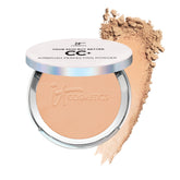 IT Cosmetics CC+ Airbrush Powder Medium compact close-up showing pore blur