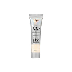 IT Cosmetics CC+ Cream travel bottle for on-the-go makeup with SPF 50+.