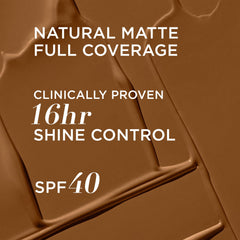 Swirl of IT Cosmetics CC+ Natural Matte Deep Honey texture showing pore blur
