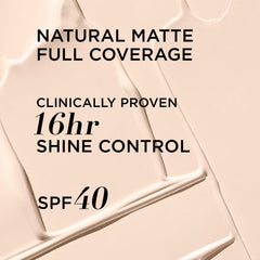 Swatch on skin showing color correction and pore-blurring from IT Cosmetics CC+ Natural Matte.