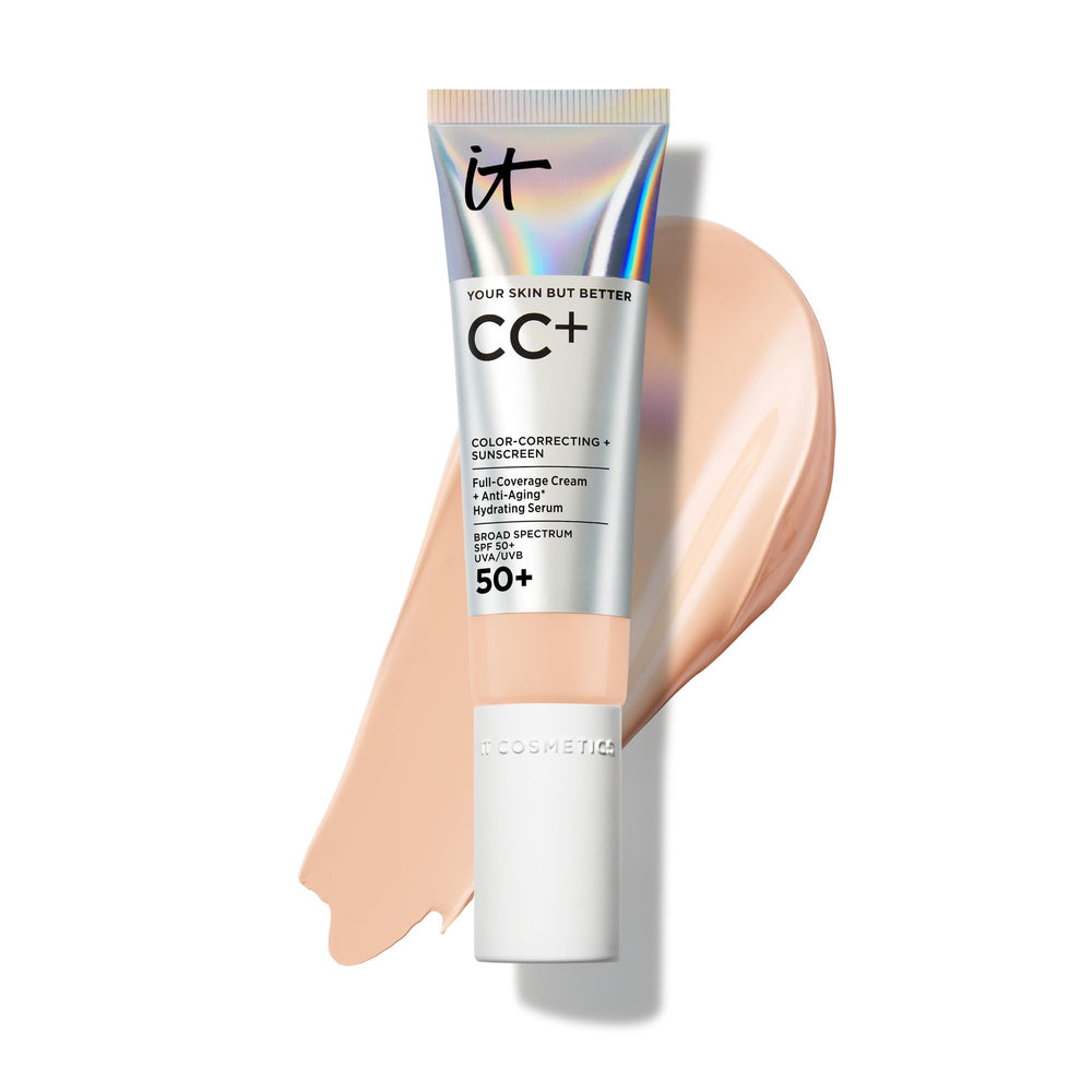 IT Cosmetics CC+ Cream Light Neutral bottle with pump for SPF 50+ hydration