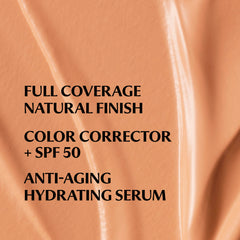 IT Cosmetics CC+ Cream swatches Tan Cool show color correcting pigments in action.