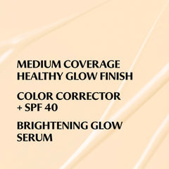 Nude Glow finish on skin with a soft, luminous look