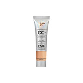 IT Cosmetics CC+ Cream Travel bottle with pump for easy on-the-go application.