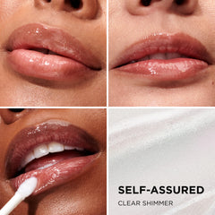 IT Cosmetics Confidence in a Serum Lip Gloss Self-Assured shade close-up showing conditioning and gloss