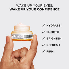 IT Cosmetics Confidence in an Eye Cream pump-dispense enables controlled pea-size dosing.