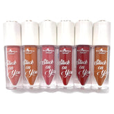 Italia Deluxe Stuck On You lip color 6-set packaging highlights long-lasting, rich tint.