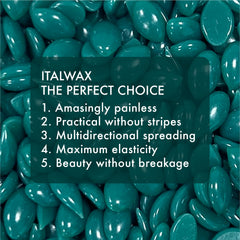 Italwax Azulene spatula application shows effortless application on skin